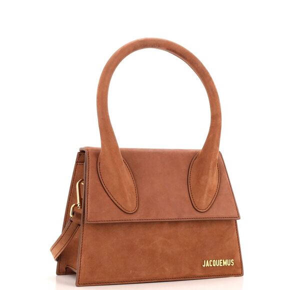 Jacquemus Le Grand Chiquito Bag Nubuck Large Brown - Picture 2 of 6